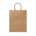 Bolsa de papel 110g con asas rizadas Crudo Talla Única Adulto