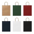 Bolsa de papel 110g con asas rizadas