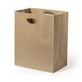Bolsa Papel 80g/m2 con Fuelle y Asa Troquelada