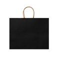 Bolsa de papel con asas reforzadas Negro