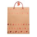 Bolsa de Papel Kraft Navideña
