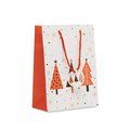 Bolsa de papel regalo mediana con etiqueta