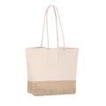 Bolsa personalizada de playa de yute y algodón Natu