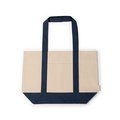 Bolsa de playa de algodón reciclado 280 g/m² Marino