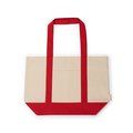 Bolsa de playa de algodón reciclado 280 g/m² Rojo Talla Única Adulto