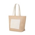 Bolsa de playa ecológica de yute y algodón
