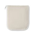 Bolsa plegable de algodón con asas cortas