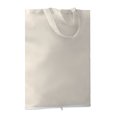 Bolsa plegable de algodón con asas cortas