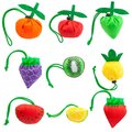 Bolsa plegable con diseño de frutas