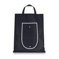 Bolsa plegable en non woven ribete blanco 39 x 47 cm