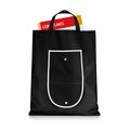 Bolsa plegable en non woven ribete blanco 39 x 47 cm