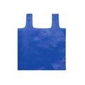 Bolsa plegable de plástico reciclado con cierre de botón Azul
