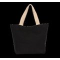 Bolsa reciclada grande con fuelle Black Night / Hemp