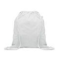 Bolsa resistente de cuerdas algodón reciclado Blanco