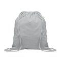 Bolsa resistente de cuerdas algodón reciclado Gris