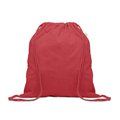 Bolsa resistente de cuerdas algodón reciclado Rojo