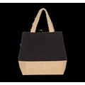 Bolsa shopper con cierre de presión Black / Natural