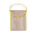 Bolsa térmica de papel resistente reciclable con detalles en color Amarillo