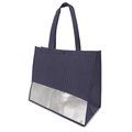 Bolsa Textura Color y Plata con Botón
