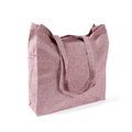 Bolsa tote de algodón y poliéster Burdeos