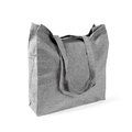 Bolsa tote de algodón y poliéster Negro