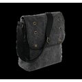 Bolsa vintage de lona de algodón Black