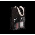 Bolsa de yute para 2 botellas Black / Silver