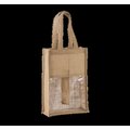 Bolsa de yute para 2 botellas Natural