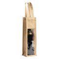 Bolsa de yute laminado con ventana