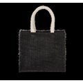 Bolsa de Yute Mediana Asas Algodón Black