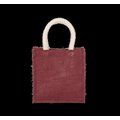 Bolsa de Yute Pequeña Asas Algodón Light Rosewood