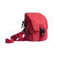 Bolso bandolera con 2 compartimentos y cierre de clip Rojo