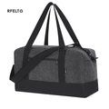 Bolso de fieltro con cremallera y asas