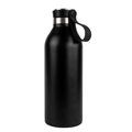 Botella 500 ml de acero reciclado con asa Negro