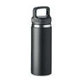 Botella 500ml Doble Pared con Asa Negro