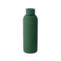 Botella de acero inox 500mL acabado gomoso Verde Oscuro