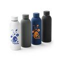 Botella de acero inox 500mL acabado gomoso