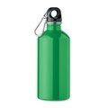 Botella acero reciclado 500 ml con mosquetón Verde