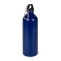Botella de acero reciclado con mosquetón 750 ml Azul