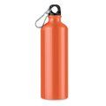 Botella de agua de aluminio con mosquetón (750ml) Naranja