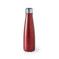 Botella de agua personalizada de acero inox. 630ml acabado mate Rojo
