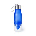 Botella de agua personalizada libre de BPA con exprimidor 700 ml  Azul