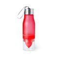 Botella de agua personalizada libre de BPA con exprimidor 700 ml  Rojo