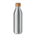Botella Aluminio 550ml Tapón Bambú