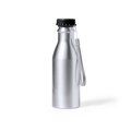 Botella Aluminio Mate con Cinta Plateado