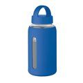 Botella de borosilicato con funda de silicona 600 ml Azul Royal