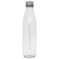 Botella Cristal 1L Tapa Acero Inox