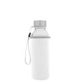 Botella Cristal 420ml con Funda Blanco/Gris
