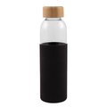 Botella Cristal 500ml Funda Silicona Negro