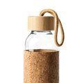 Botella de cristal con funda de corcho